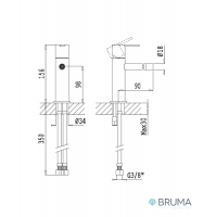 MEDIDAS MONOMANDO BIDE LEAF BRUMA